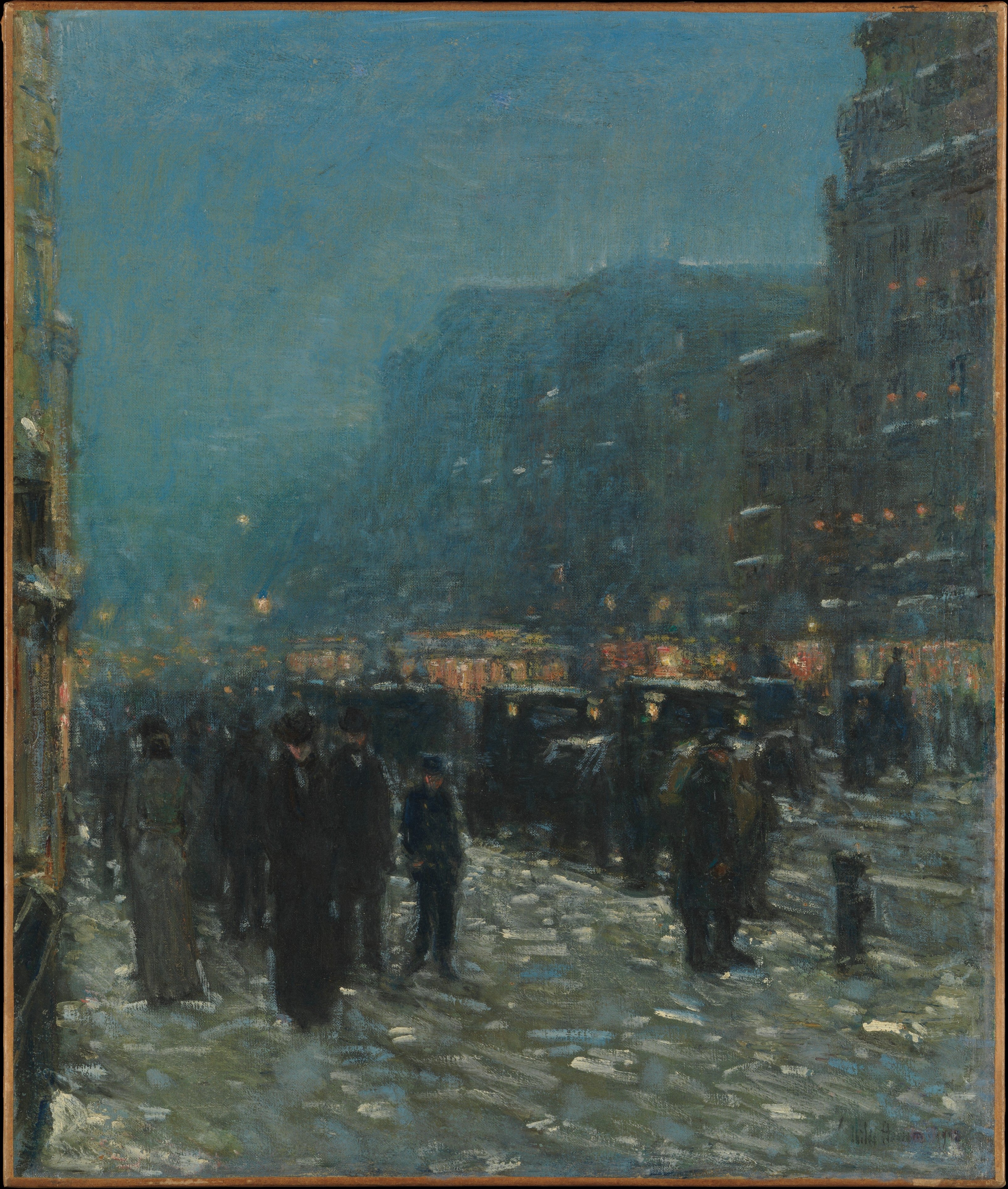 Broadway et la 42e rue - Childe Hassam