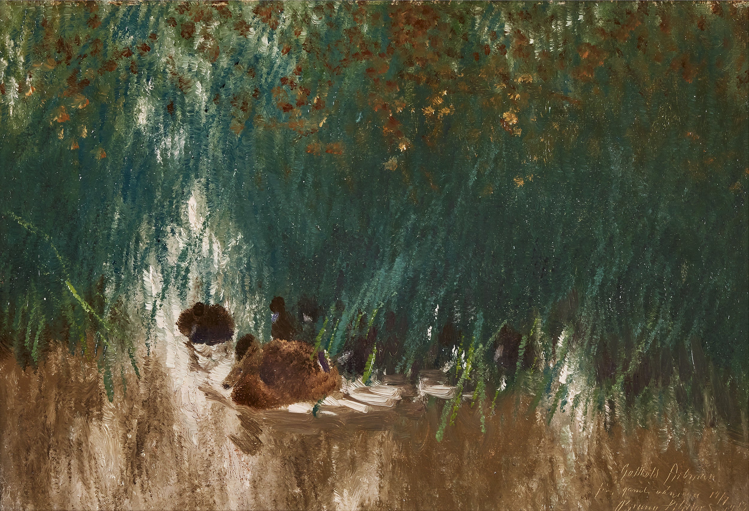 Cane colvert dans le roseau - Bruno Liljefors