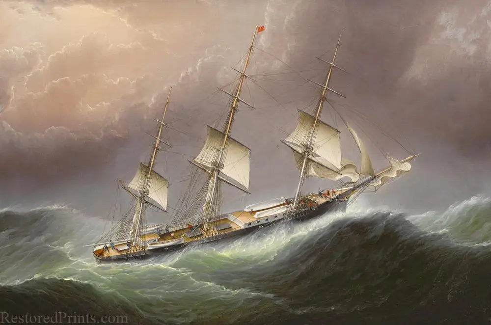 Nuage volant par mauvais temps - James E. Buttersworth - Alpha Reproduction