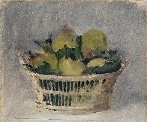 Reproduction du tableau « Corbeille de poires - Édouard Manet » par Alpha Reproduction en peinture à l’huile