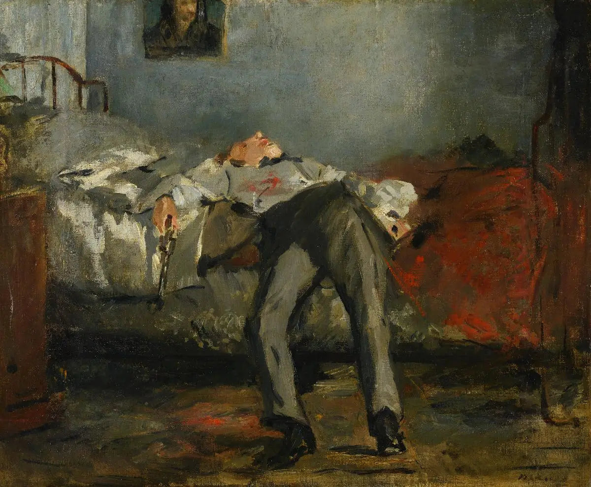 Reproduction du tableau « Le Suicidé - Édouard Manet » par Alpha Reproduction en peinture à l’huile
