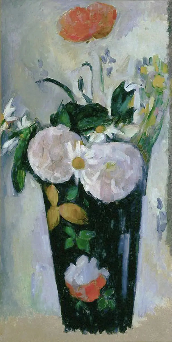 Reproduction du tableau « Le vase bleu sombre, III - Paul Cézanne » par Alpha Reproduction en peinture à l’huile