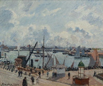 Reproduction du tableau « L'avant-port du Havre. Matin. Soleil. Marée montantel - Camille Pissarro » par Alpha Reproduction en peinture à l’huile