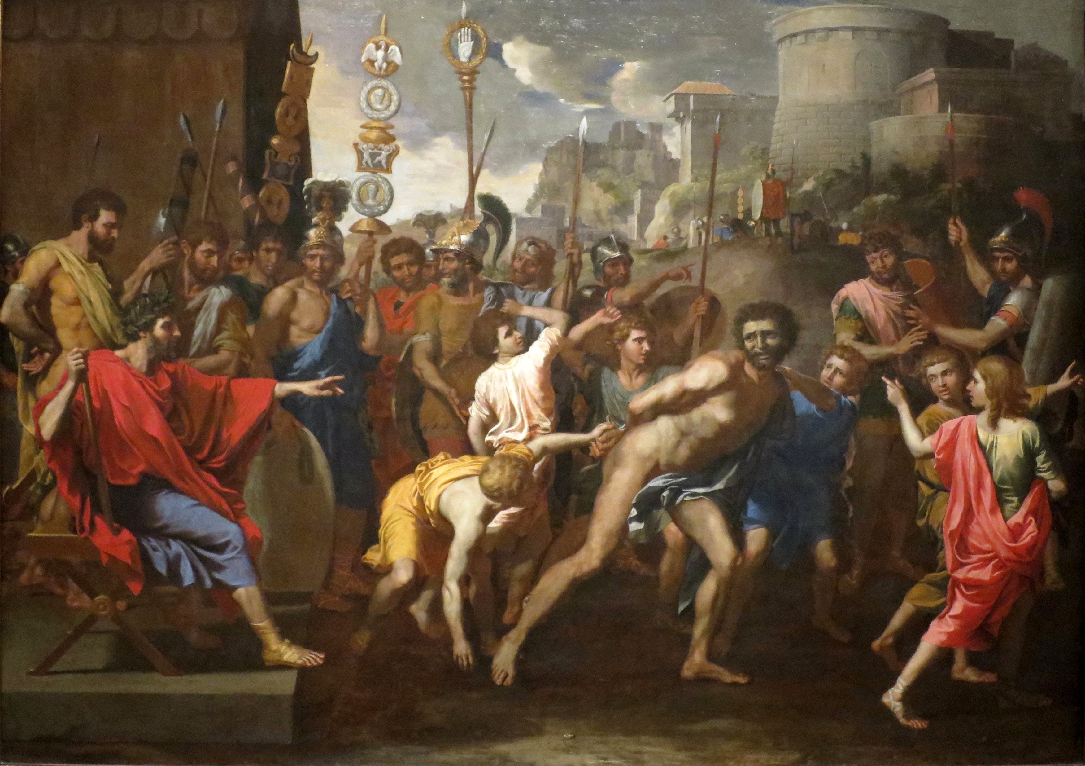 Camille et le maître d'école de Faliéries - Nicolas Poussin
