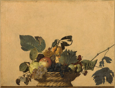 Reproduction du tableau « Corbeille de fruits - Le Caravage » par Alpha Reproduction en peinture à l’huile
