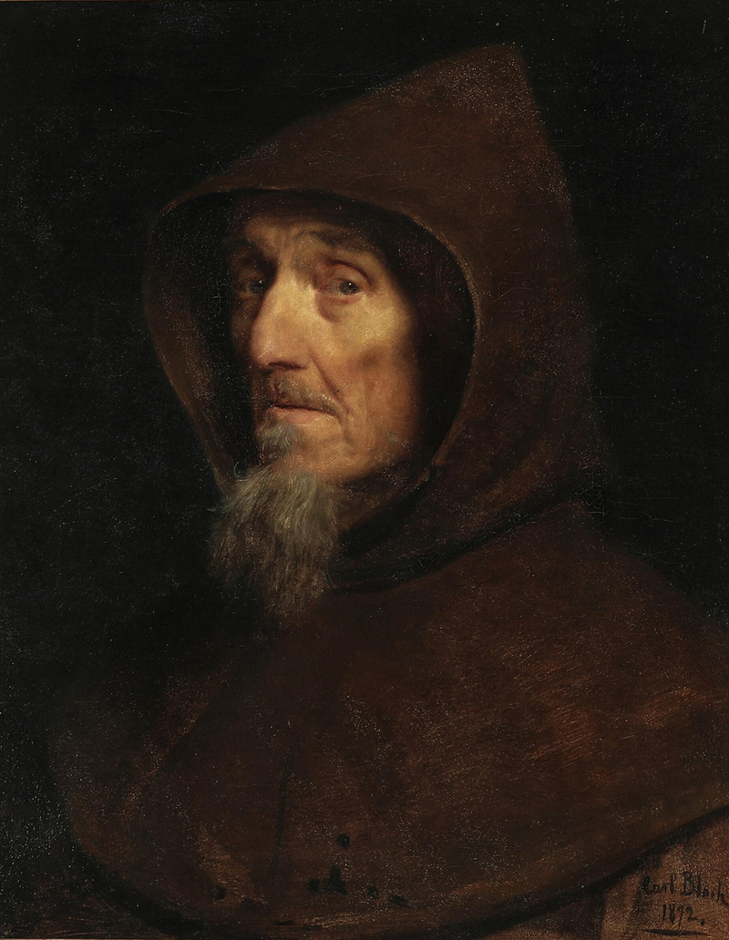 修道士の頭部。 - カール・ハインリッヒ・ブロック