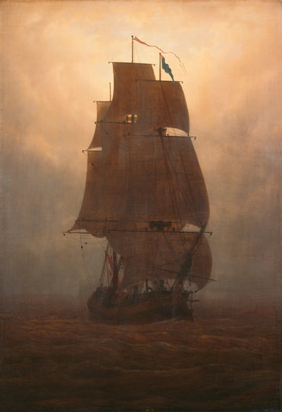 Reproduction du tableau « Voilier - Caspar David Friedrich » par Alpha Reproduction en peinture à l’huile