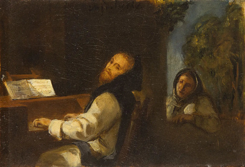 ユステ修道院のシャルル5世 - ウジェーヌ・ドラクロワ