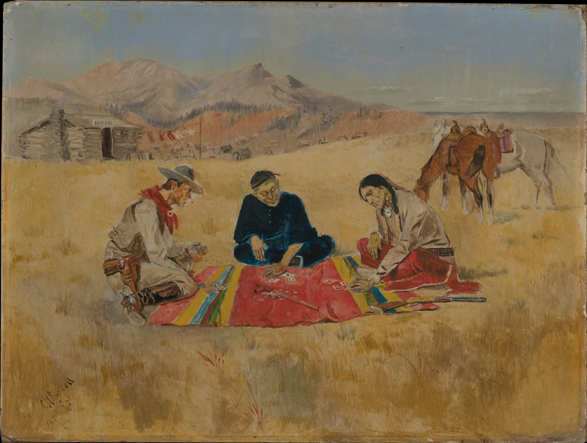 Le jeu de poker - Charles Marion Russell