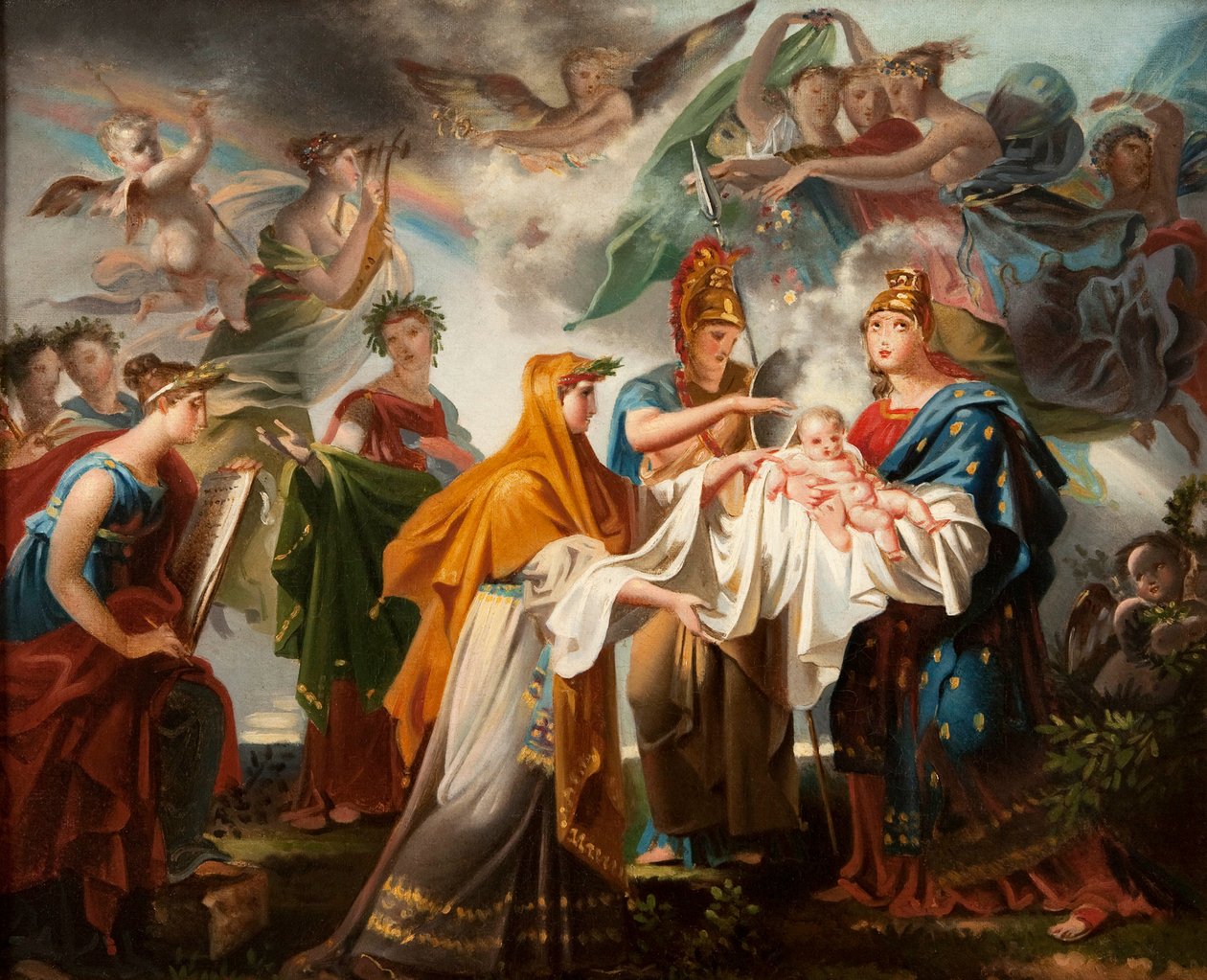 Allégorie de la naissance de Louis XIV - Charles Meynier