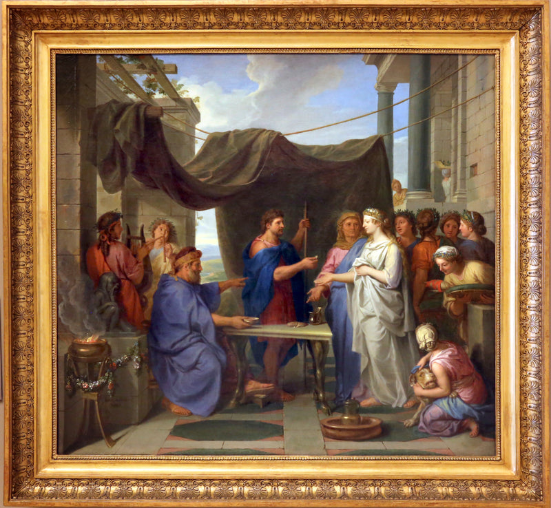 Moïse épouse Séphora, fille de Jethro - Charles Le Brun