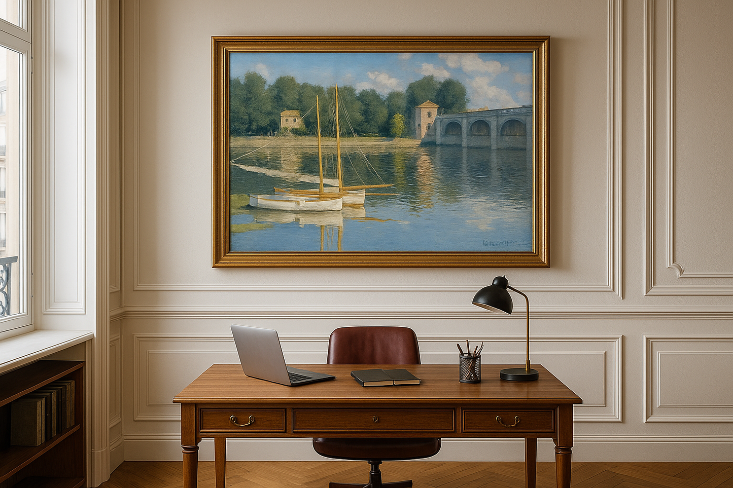 🎨 アルジャントゥイユの橋 – クロード・モネ, 1874年