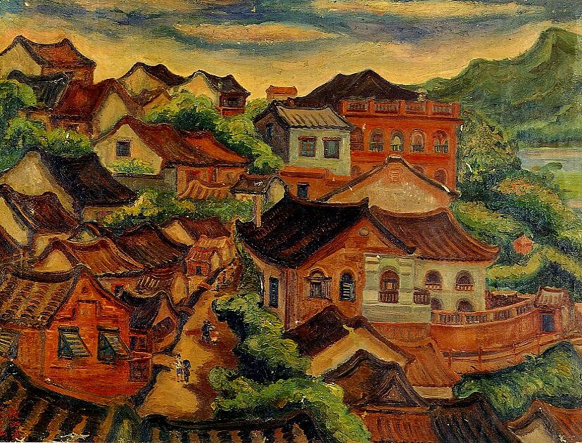 Tamsui, Chen Cheng-po, 1933, huile sur toile