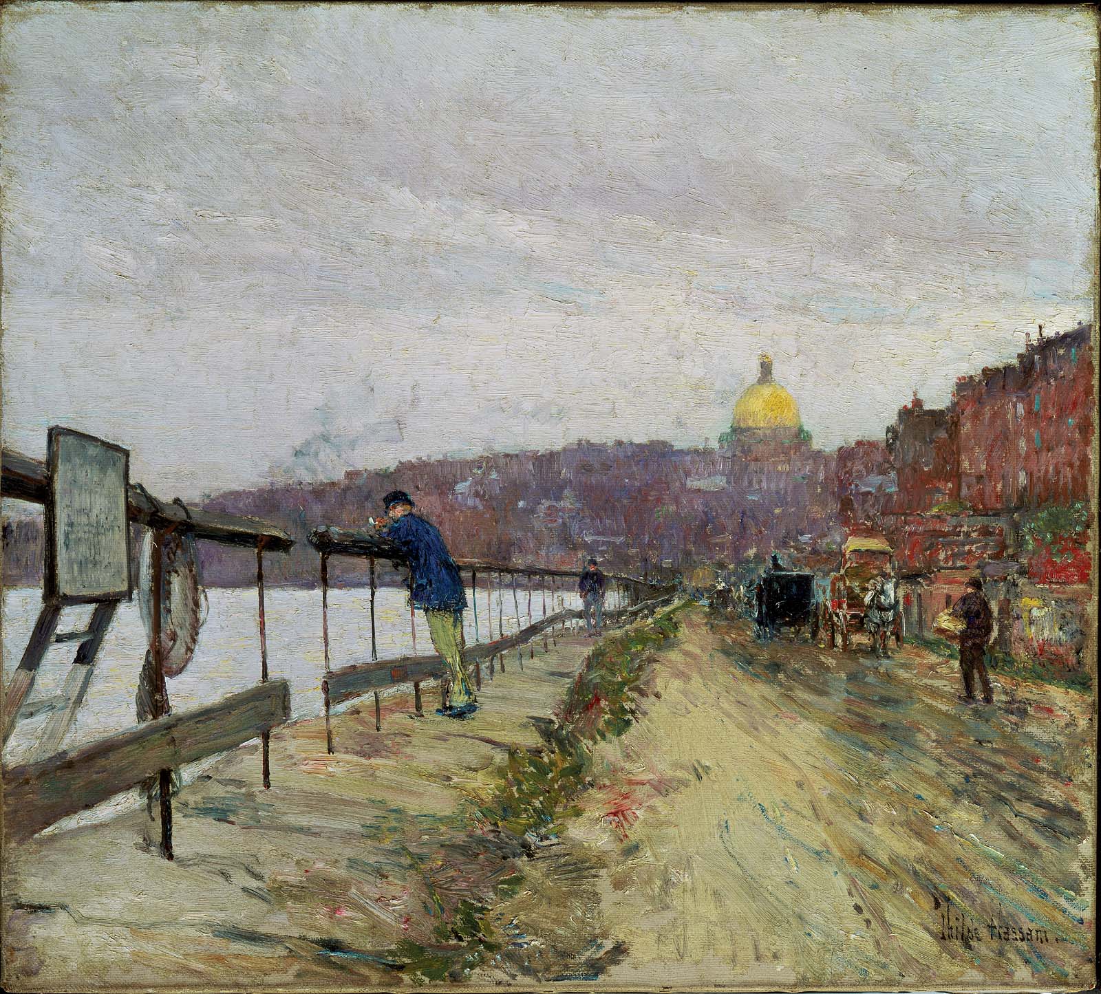 Charles River et Beacon Hill - Childe Hassam