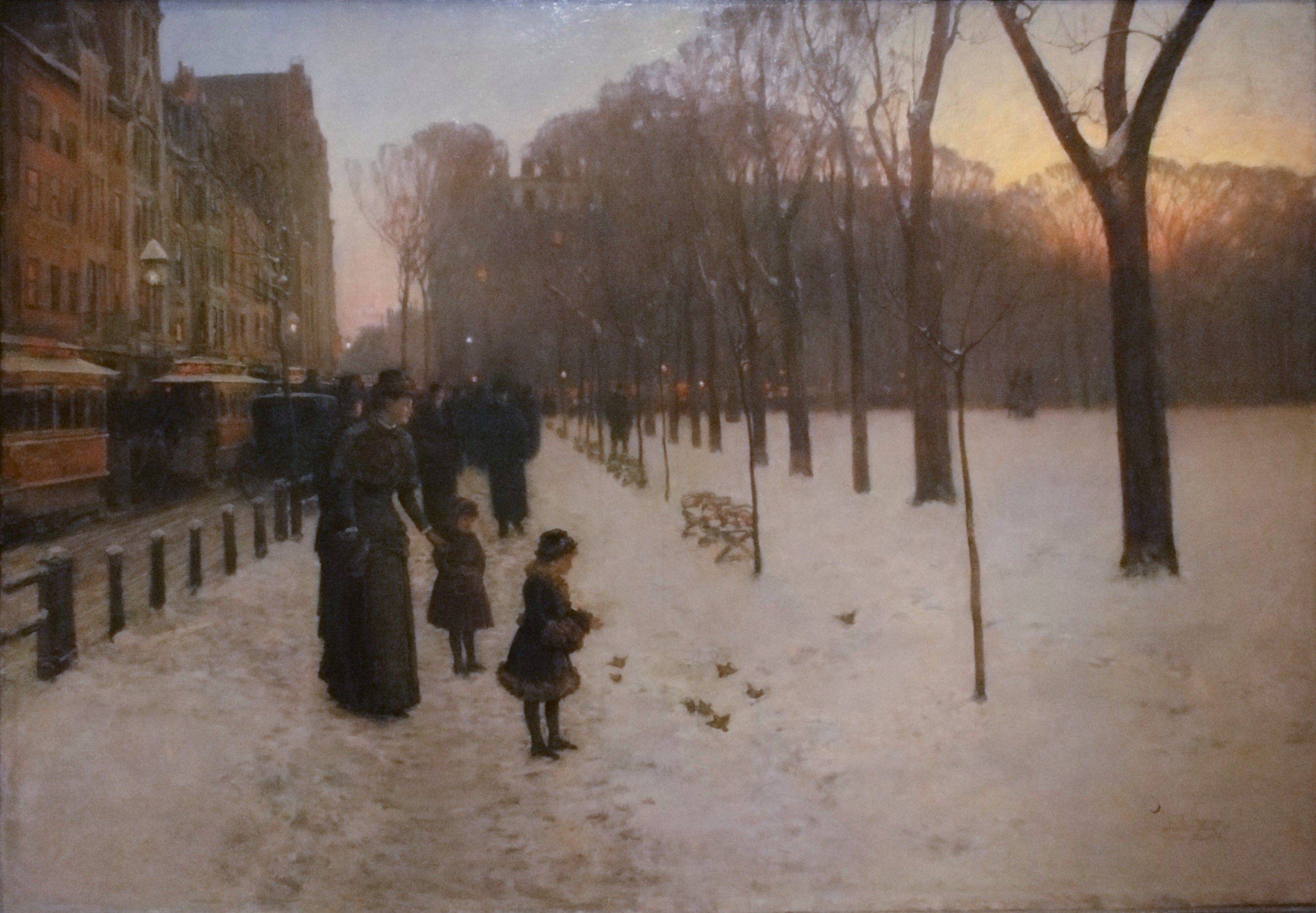 Boston Common au crépuscule - Childe Hassam