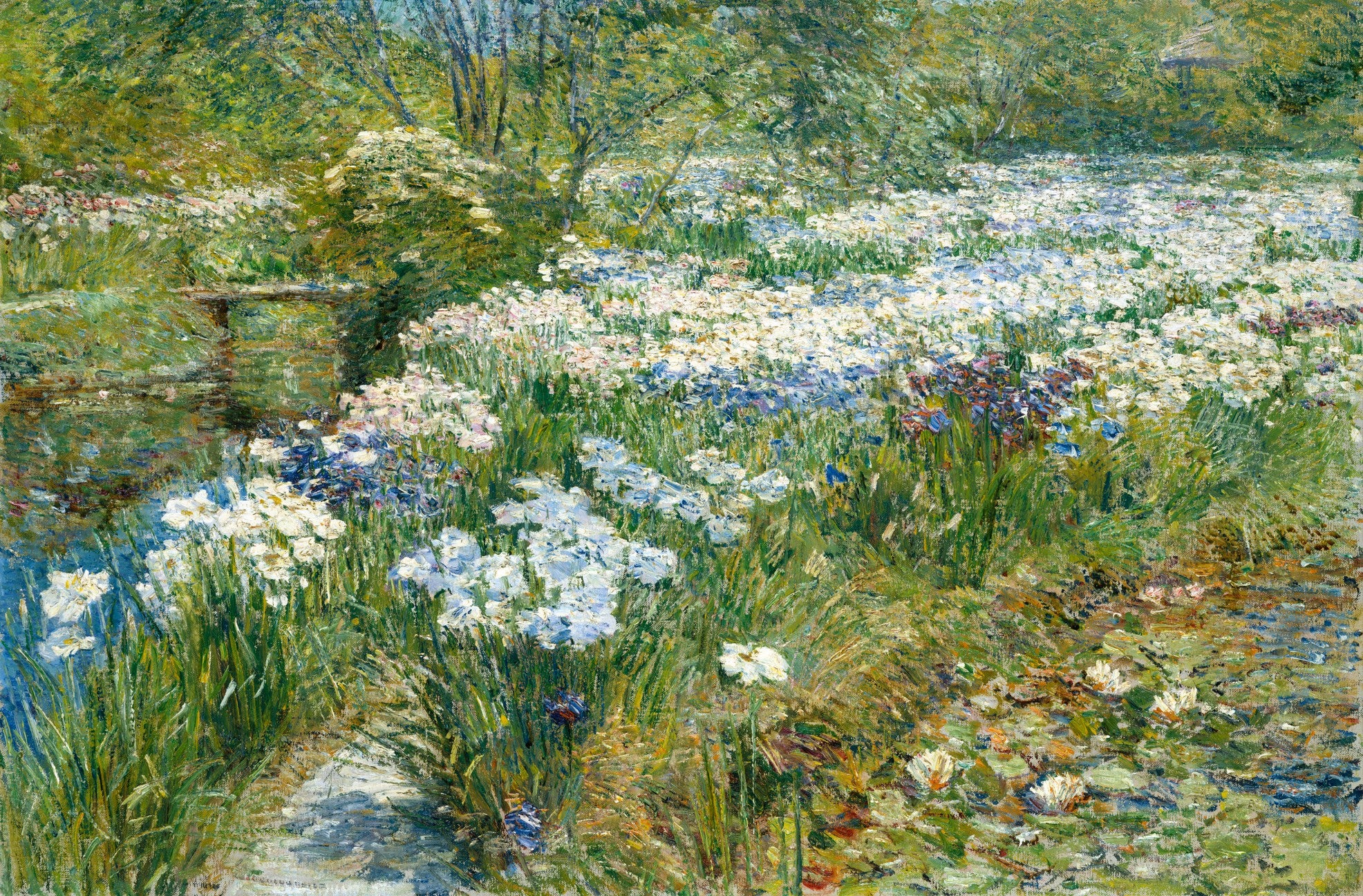 Le jardin d'eau - Childe Hassam