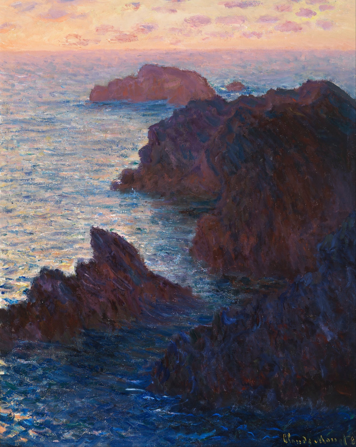 ベル＝イルの崖 – モネ 1886