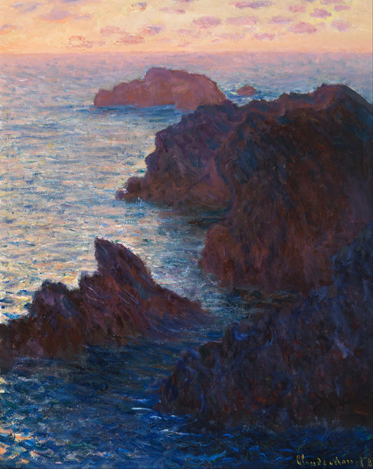 ベル＝イルの崖 – モネ 1886