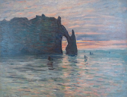 🎨 エトルタの夕焼け – クロード・モネ, 1883年