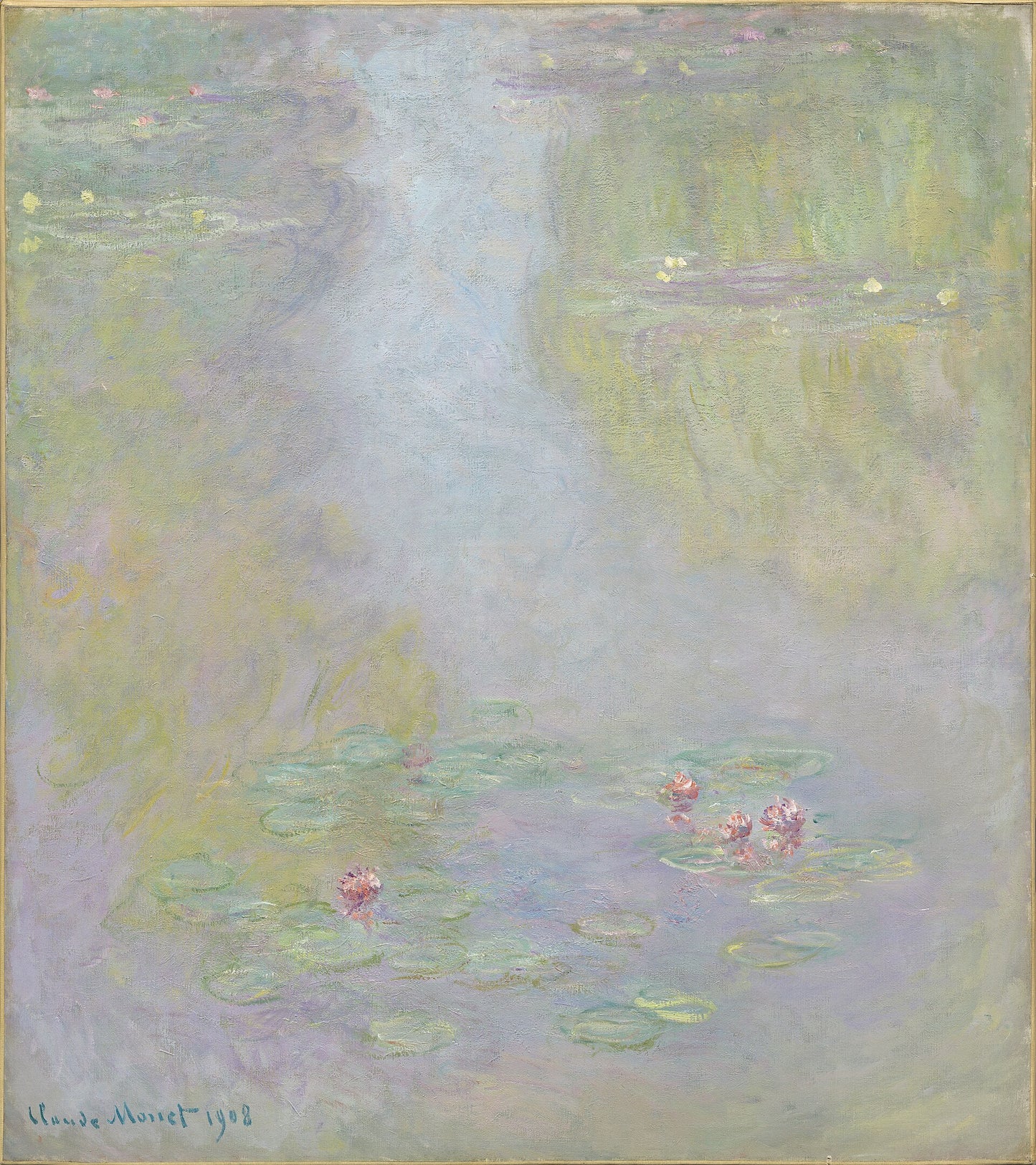 🎨 睡蓮 – 霧と柔らかさ、クロード・モネ、1908年