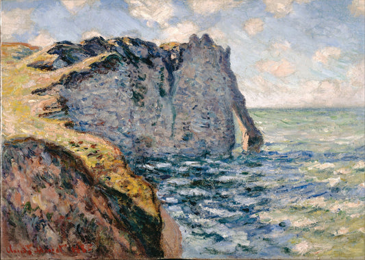 🎨 エトルタのアヴァルの断崖 – クロード・モネ, 1885年