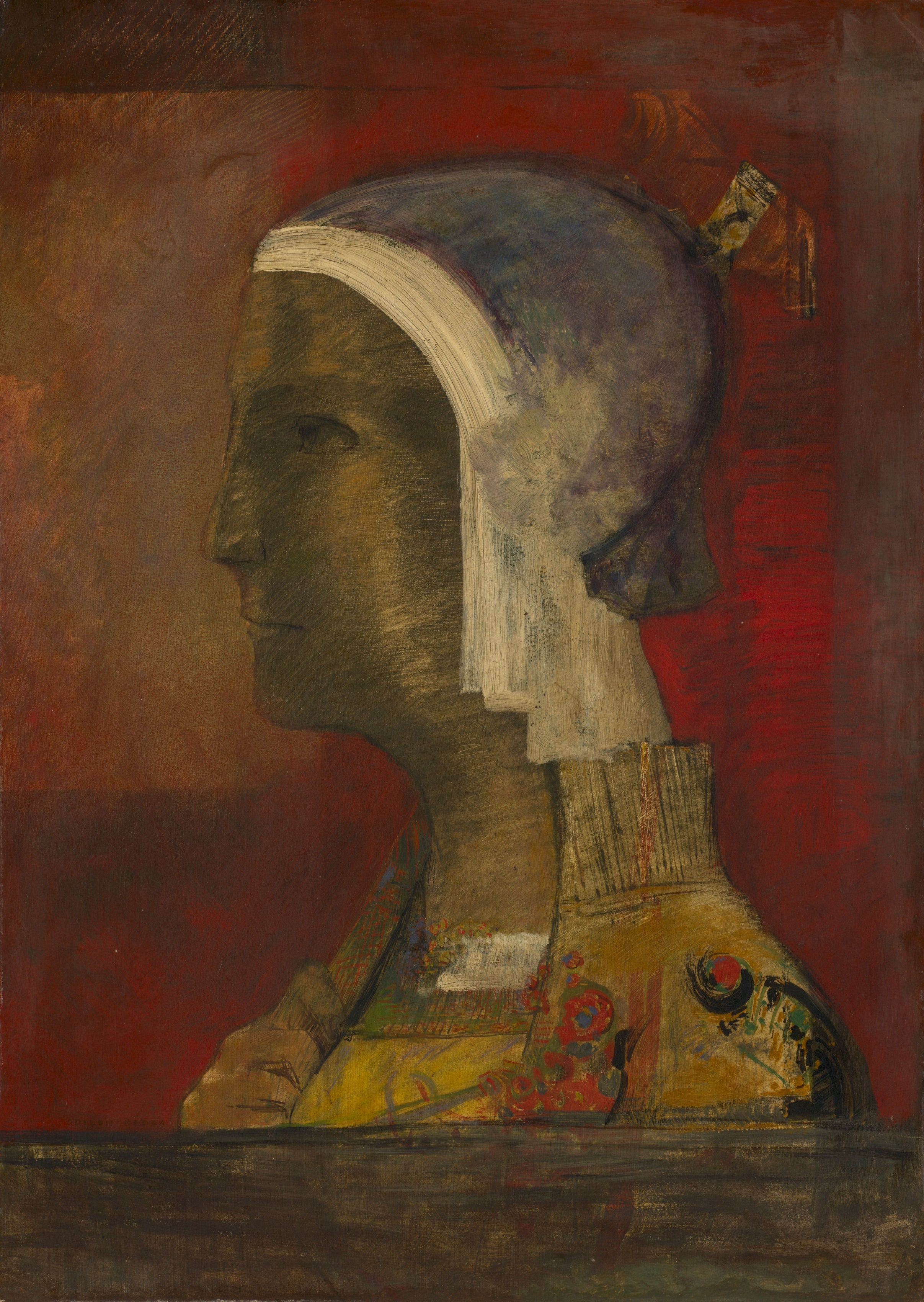 Tête symbolique - Odilon Redon