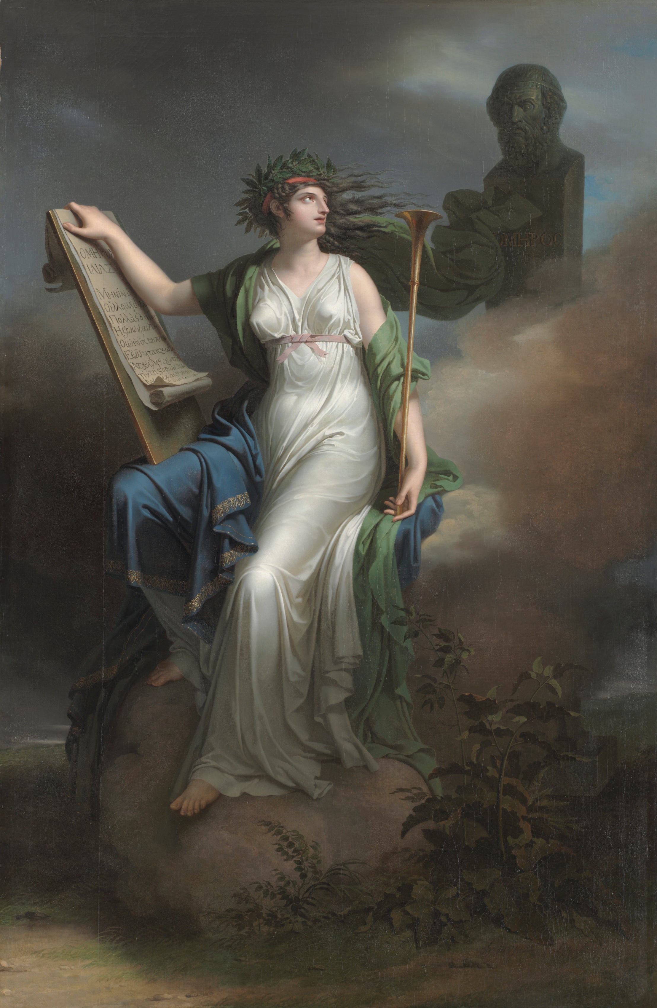 Calliope, muse qui préside au poème épique - Charles Meynier