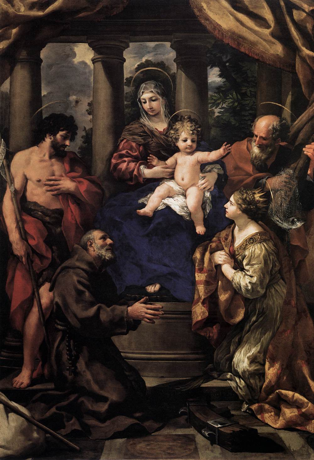 Vierge à l’Enfant avec des saints - Pietro da Cortona - Alpha Reproduction