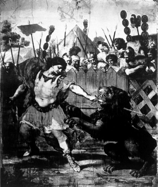 Constantin tuant le lion - Pietro da Cortona - Alpha Reproduction