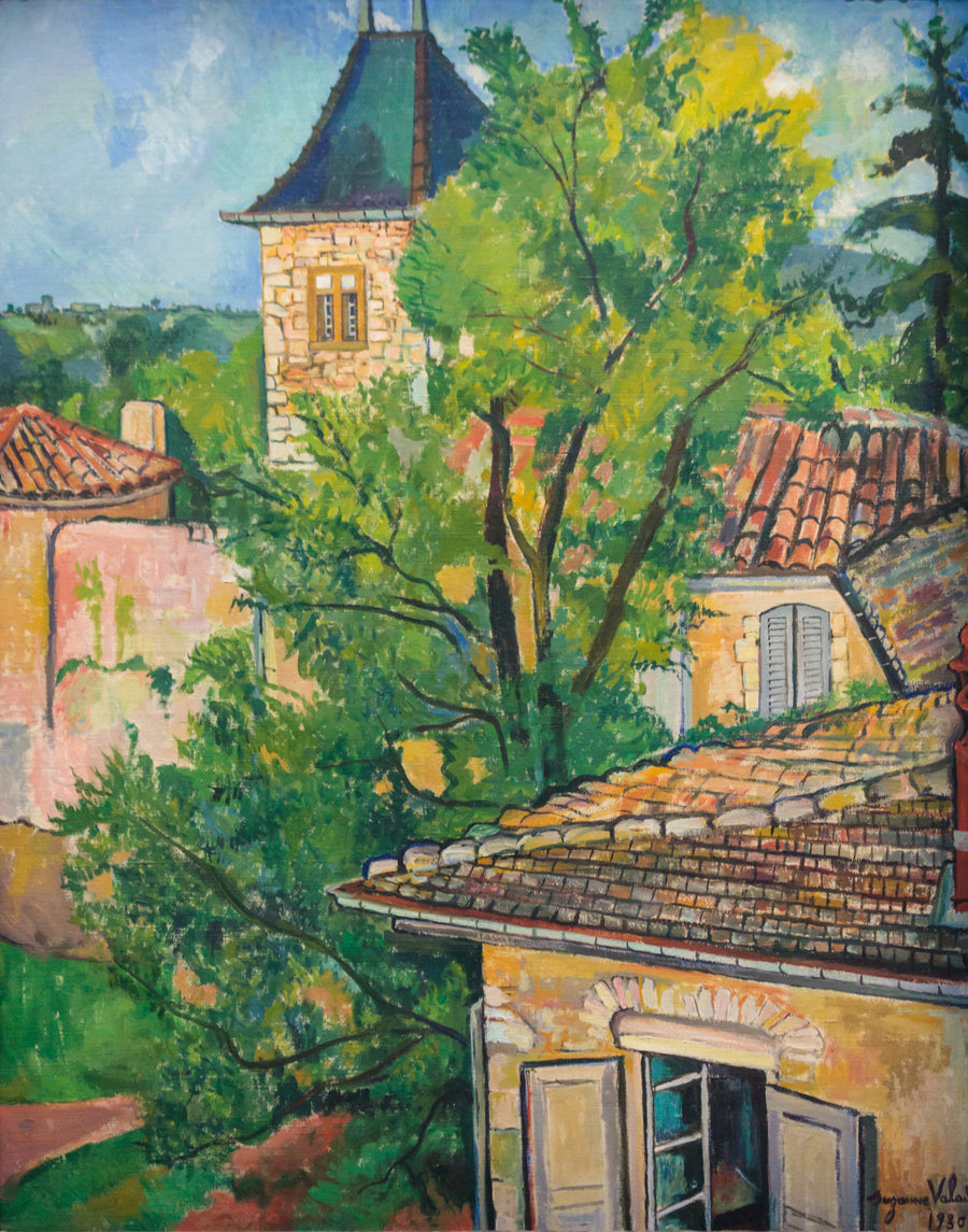 La Cour du Château de Saint-Bernard - Suzanne Valadon