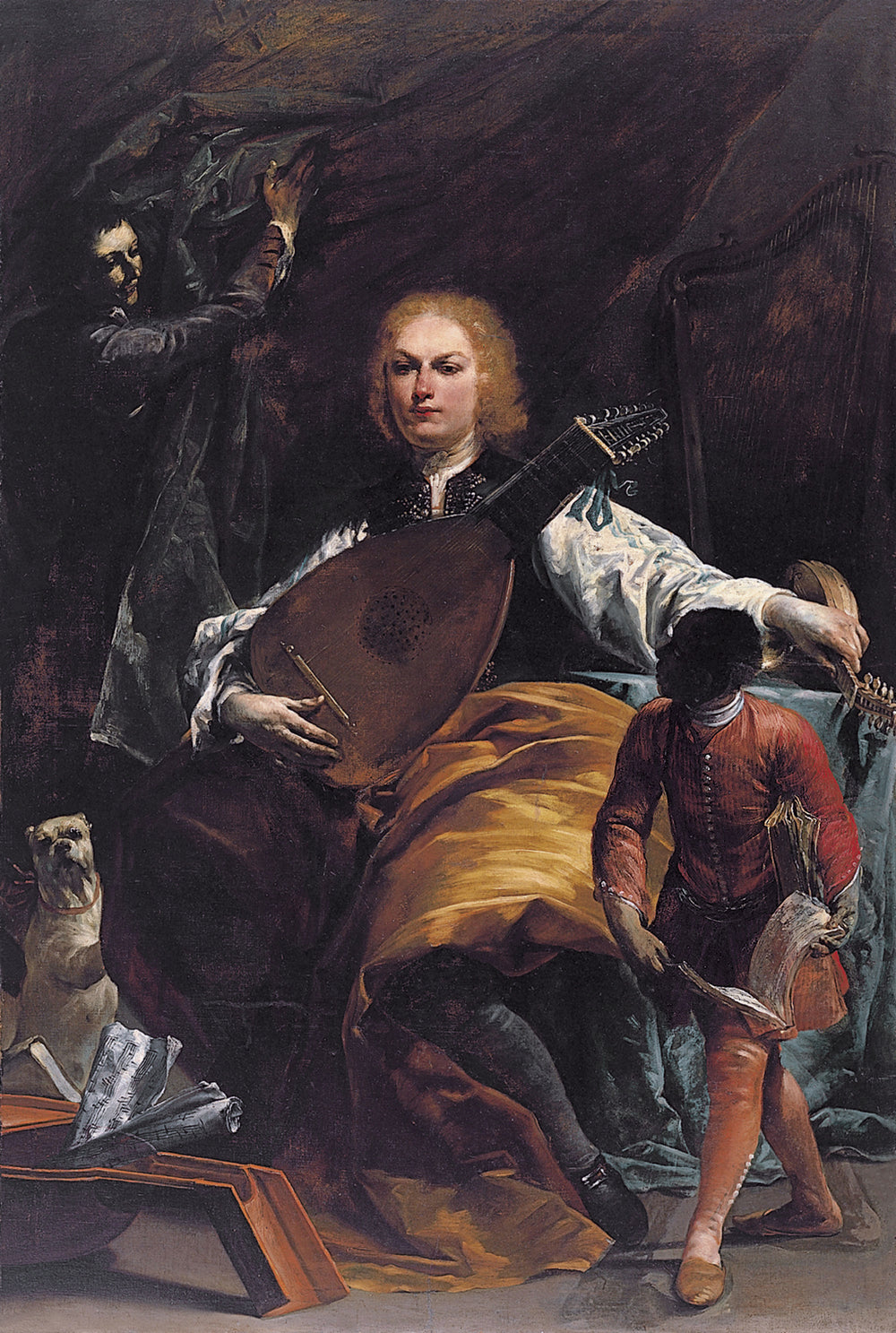 Portrait du comte Fulvio Grati - Giuseppe Maria Crespi image 1 copie de tableau peinte à la main