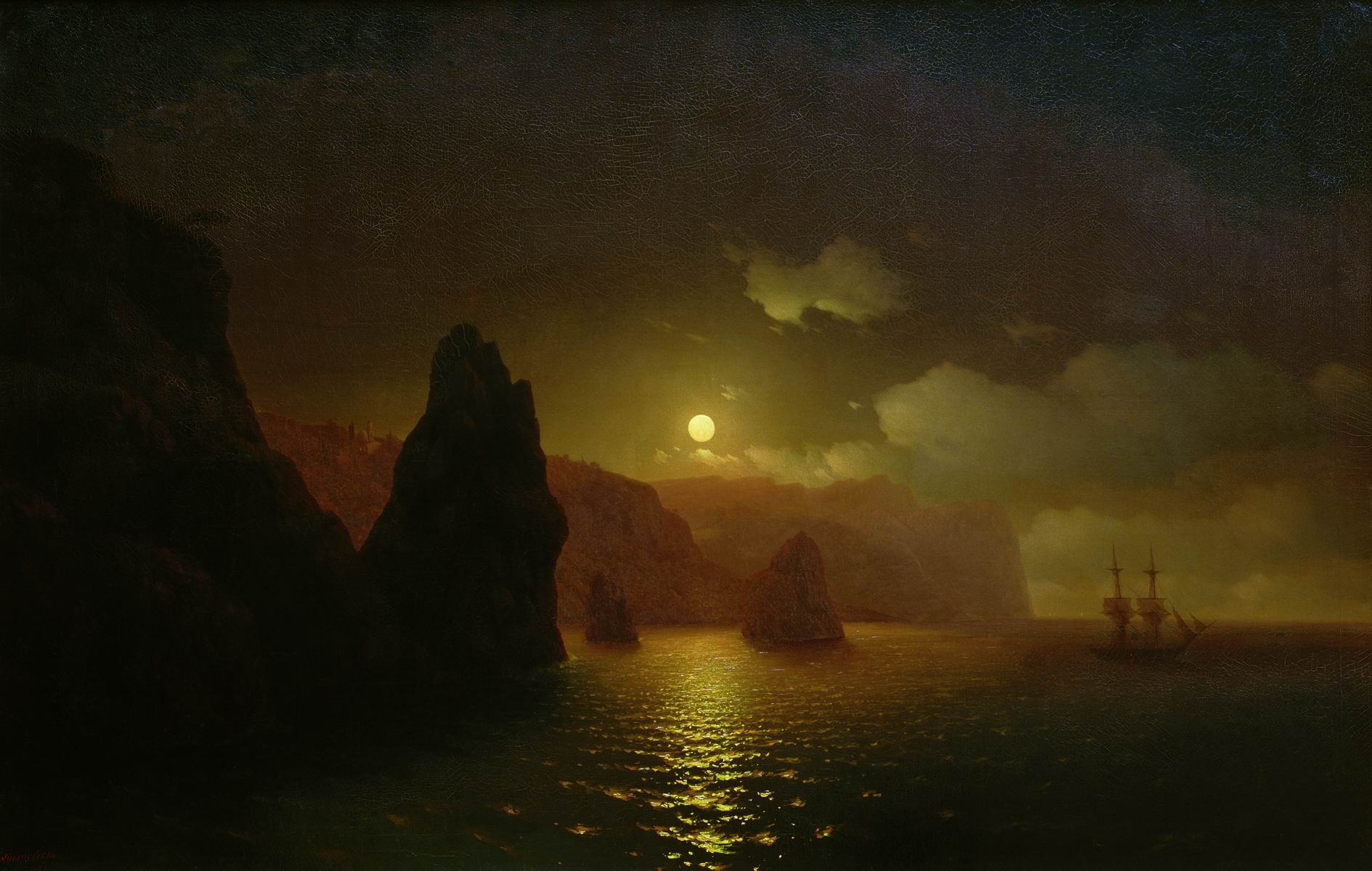 Monastère Saint-Georges. Cap Fiolent - Ivan Aïvazovski