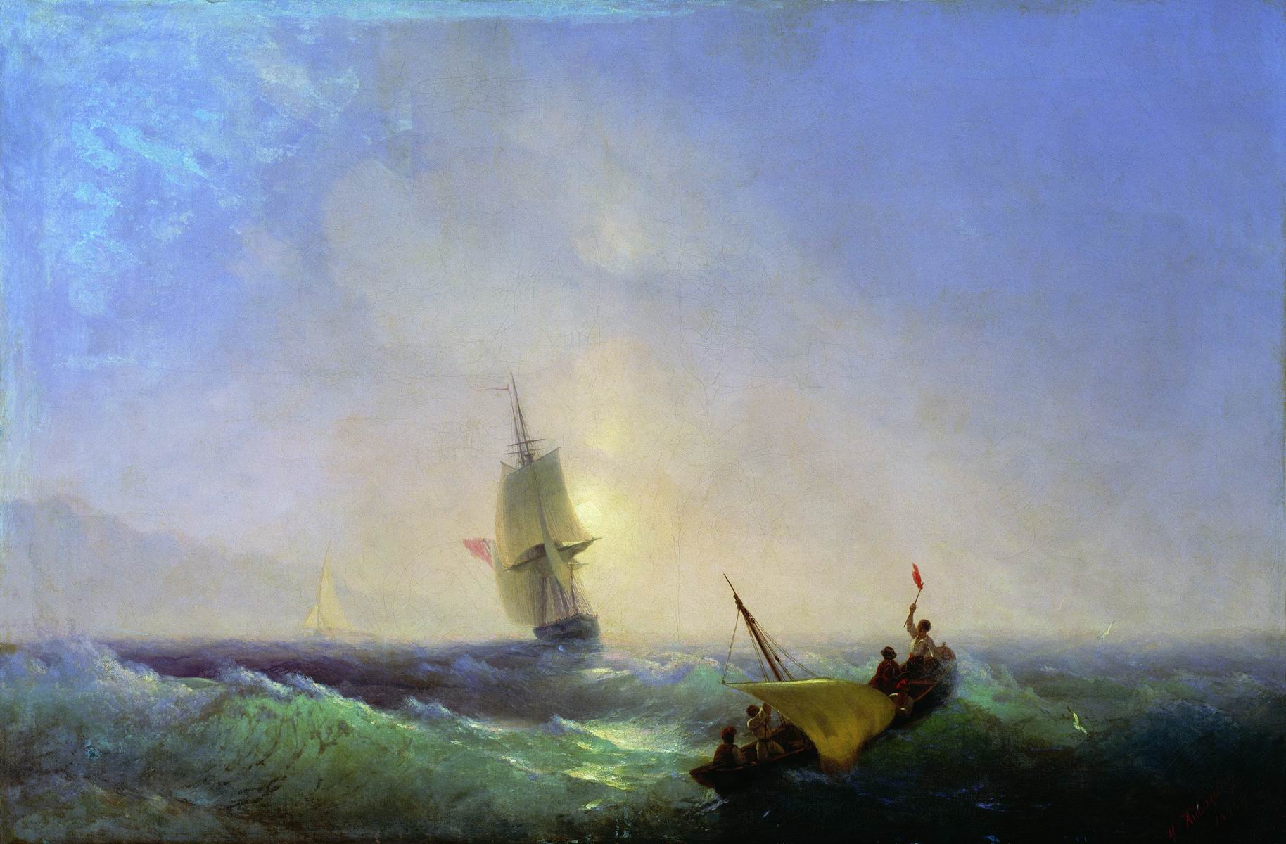 Les sauveteurs du naufrage - Ivan Aïvazovski