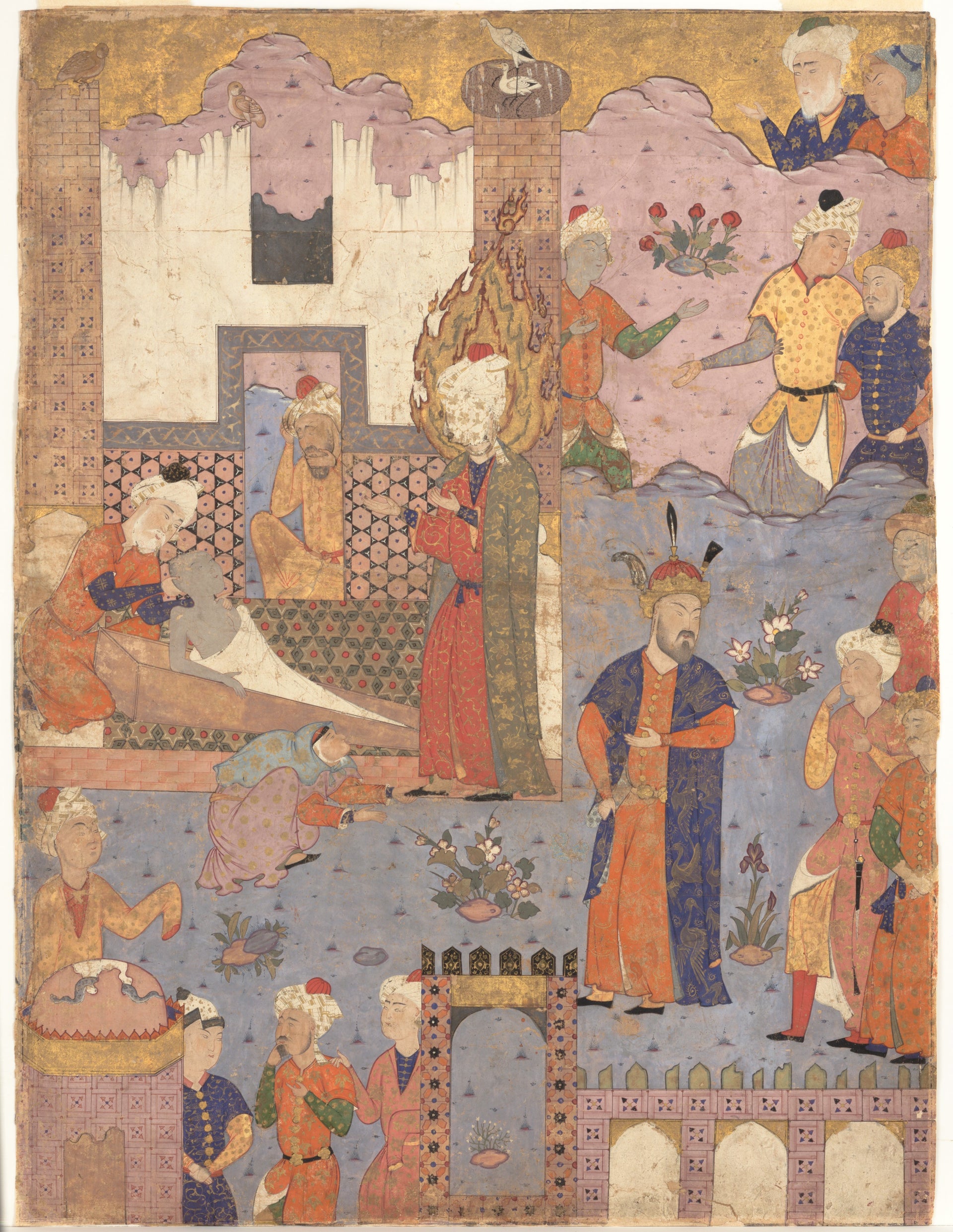 Muhammad rend la santé à l’enfant malade, Atelier persan anonyme, 1550s