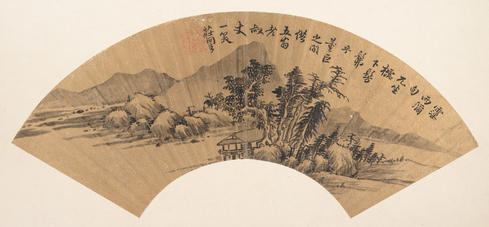 River landscape, Zhuang Jiongsheng, Qing dynasty (1644–1911) — peinture chinoise