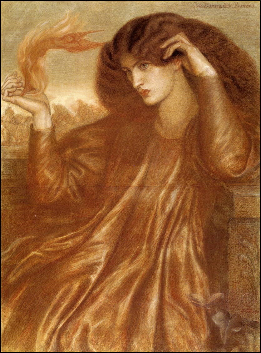 La Donna della Fiamma - Dante Gabriel Rossetti - Alpha Reproduction