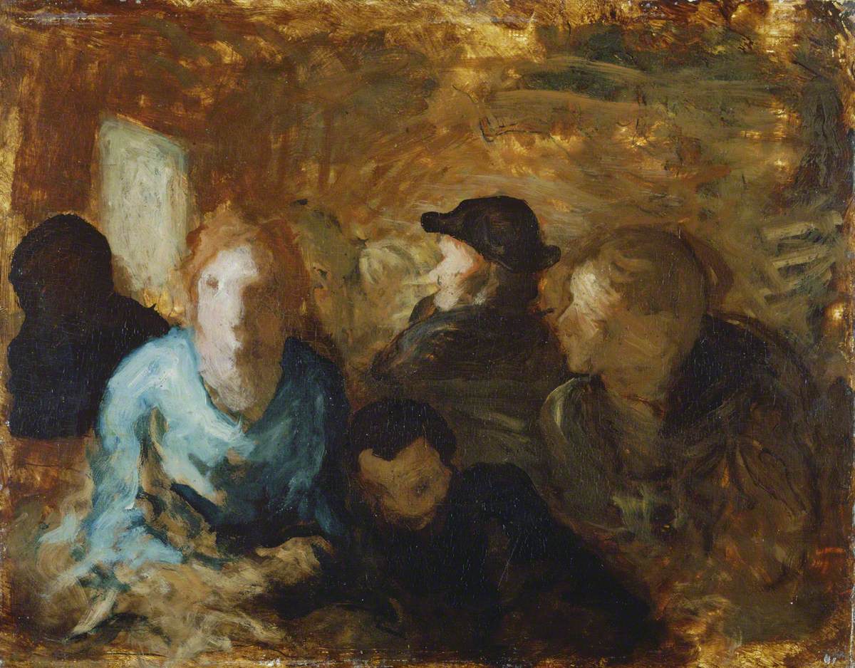 Une voiture de troisième classe - Honoré Daumier