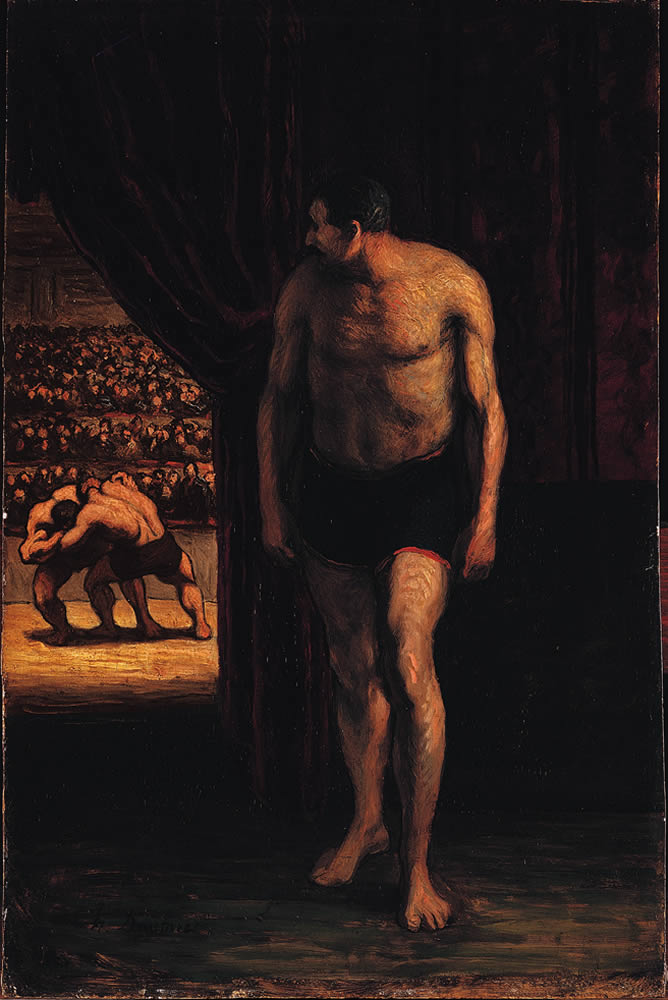 Les lutteurs - Honoré Daumier