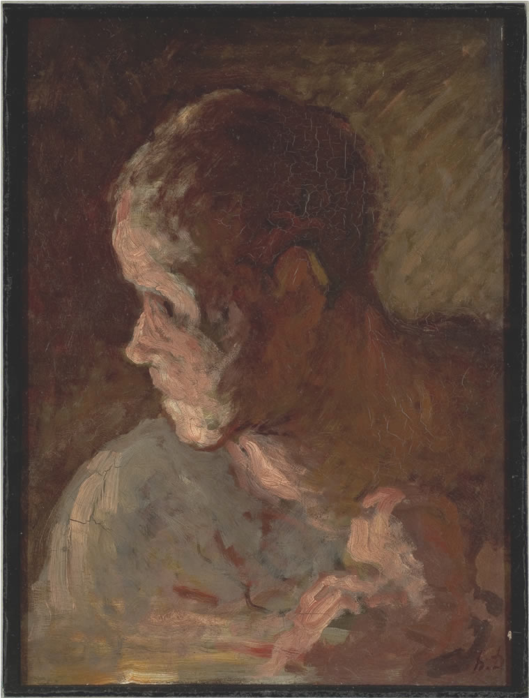 Tête de sonneur - Honoré Daumier