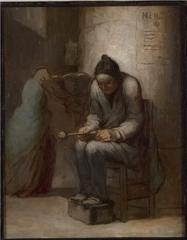 Le donneur d'eau bénite à Notre Dame - Honoré Daumier