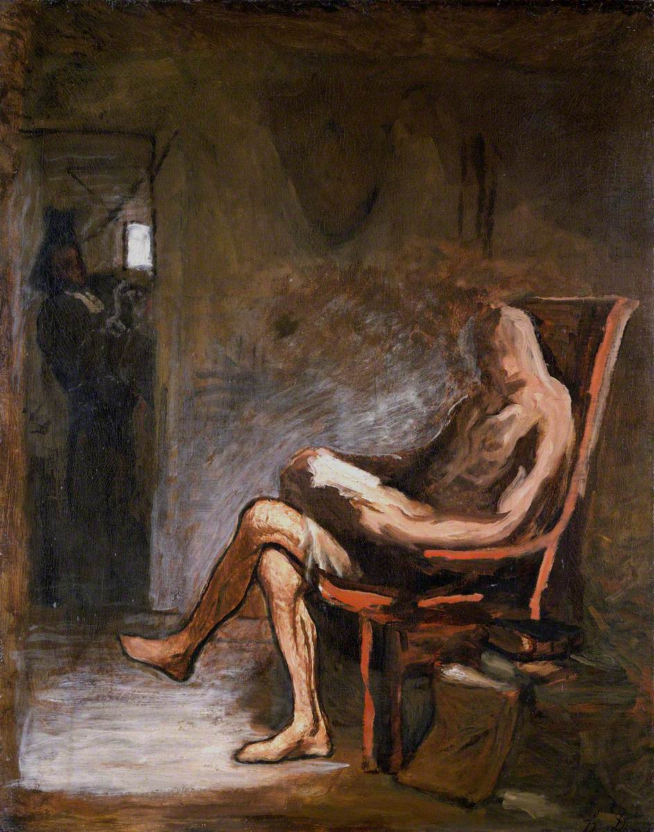 Don Quichotte en train de lire - Honoré Daumier