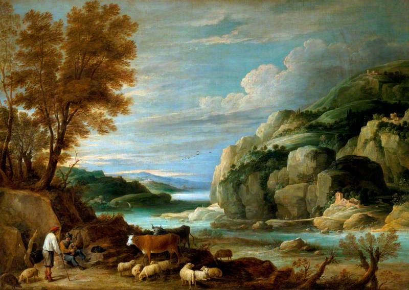 Paysage rocheux avec personnages - David Teniers le Jeune