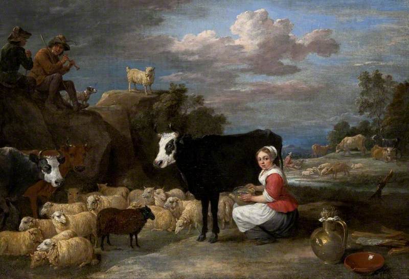 La laitière - David Teniers le Jeune
