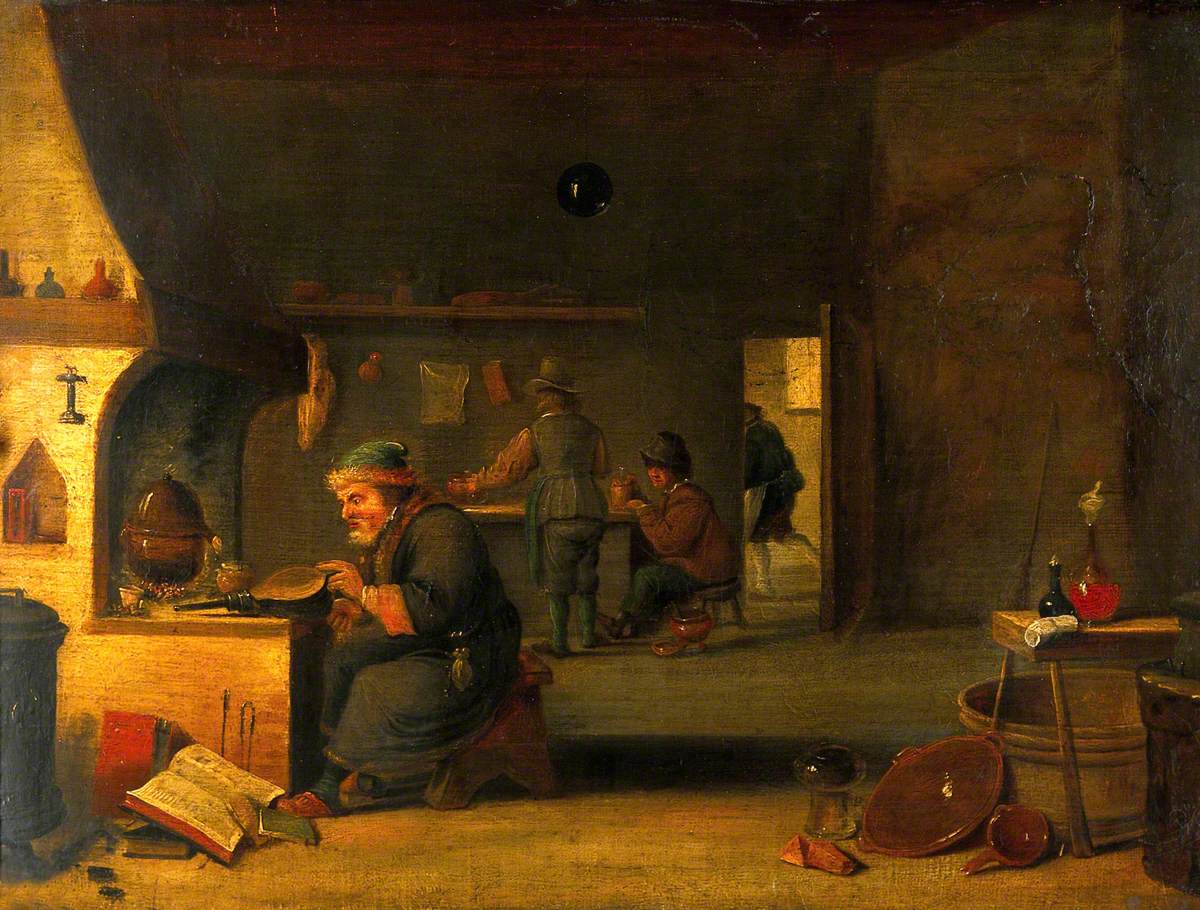 Un alchimiste dans son laboratoire - David Teniers le Jeune