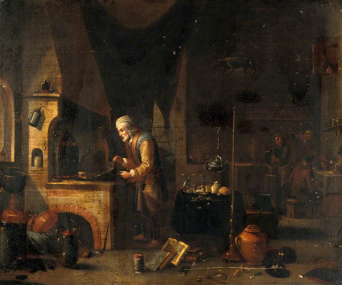 Un alchimiste dans son laboratoire - David Teniers le Jeune