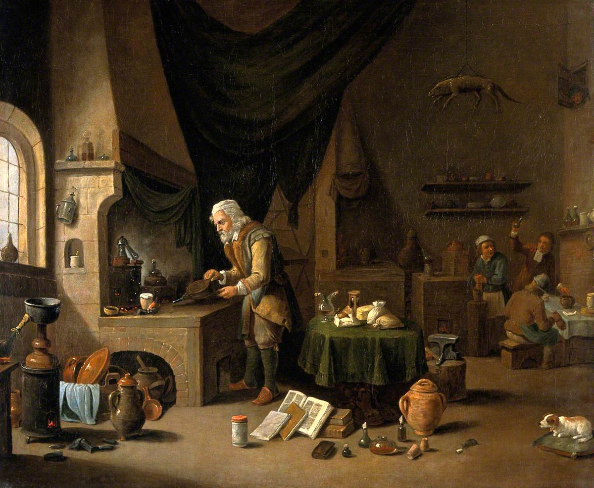 Un alchimiste dans son laboratoire - David Teniers le Jeune