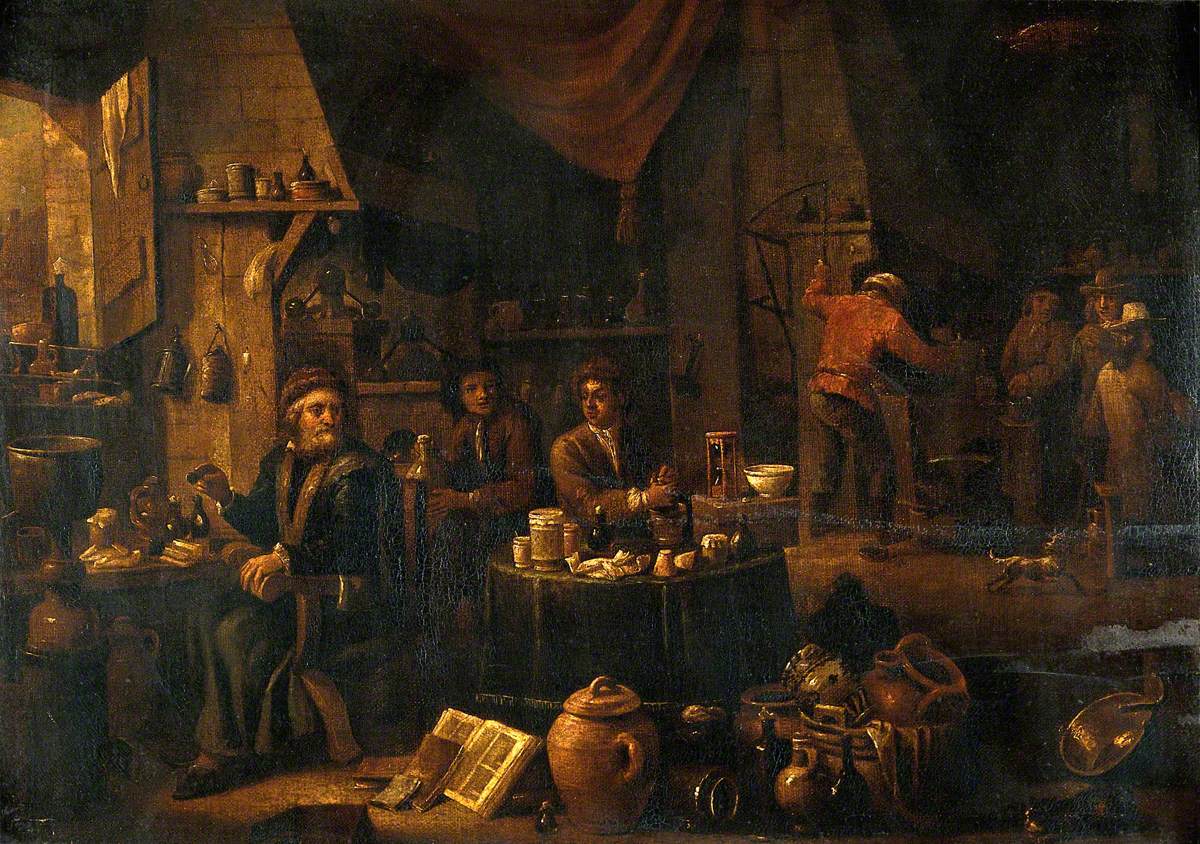 Un alchimiste dans son laboratoire - David Teniers le Jeune