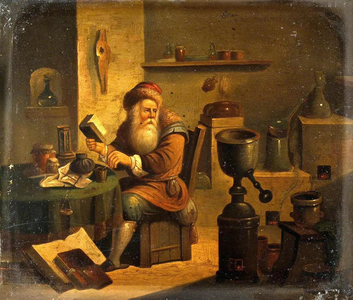 Un alchimiste dans son laboratoire - David Teniers le Jeune - Alpha Reproduction
