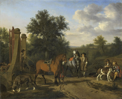Le groupe de chasse - Adriaen van de Velde