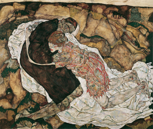 🖤 死と若い娘 – エゴン・シーレ (1915)